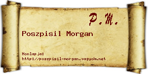 Poszpisil Morgan névjegykártya